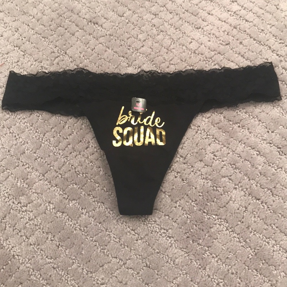 Bride squad thong underwear